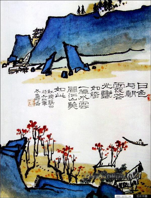Pan tianshou paysage traditionnel Peintures à l'huile
